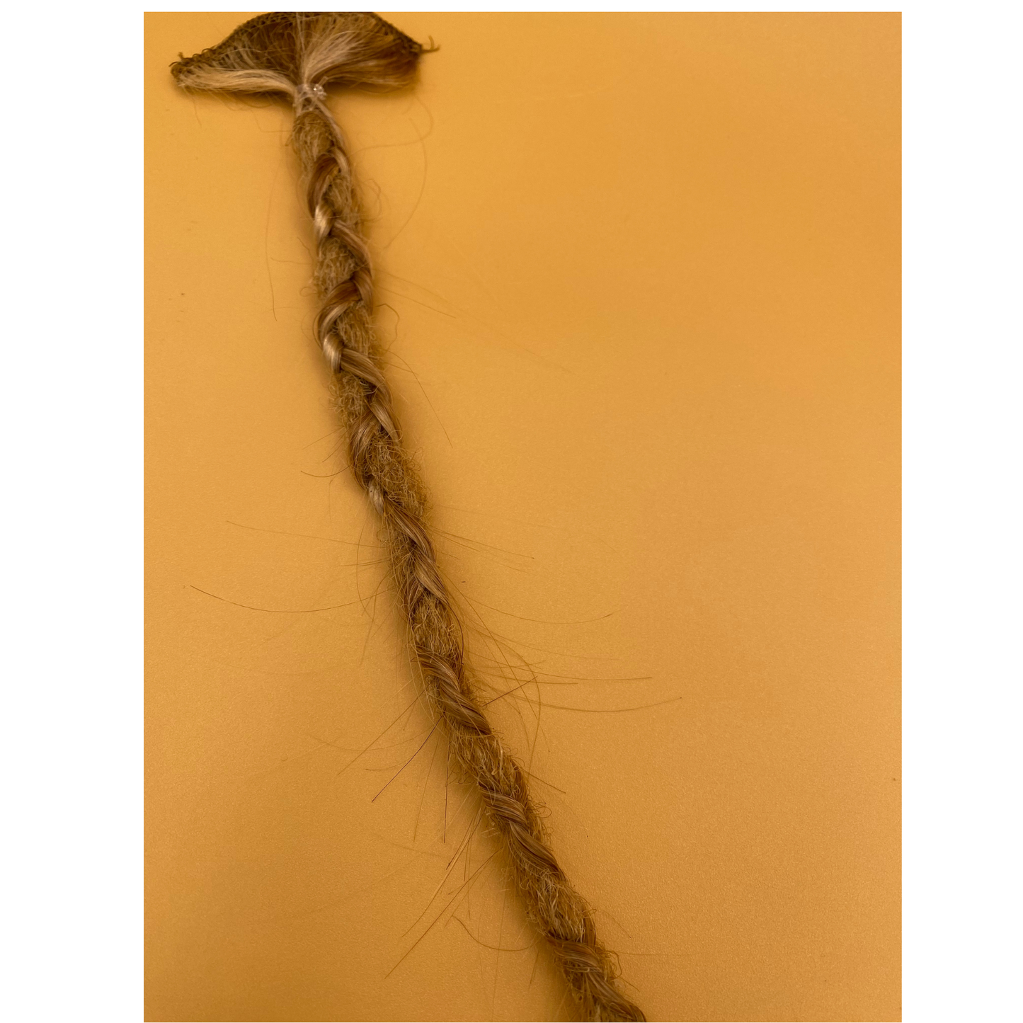 "K-Clip-in" Hair Extension - Blonde Ombre (Braided with beads)