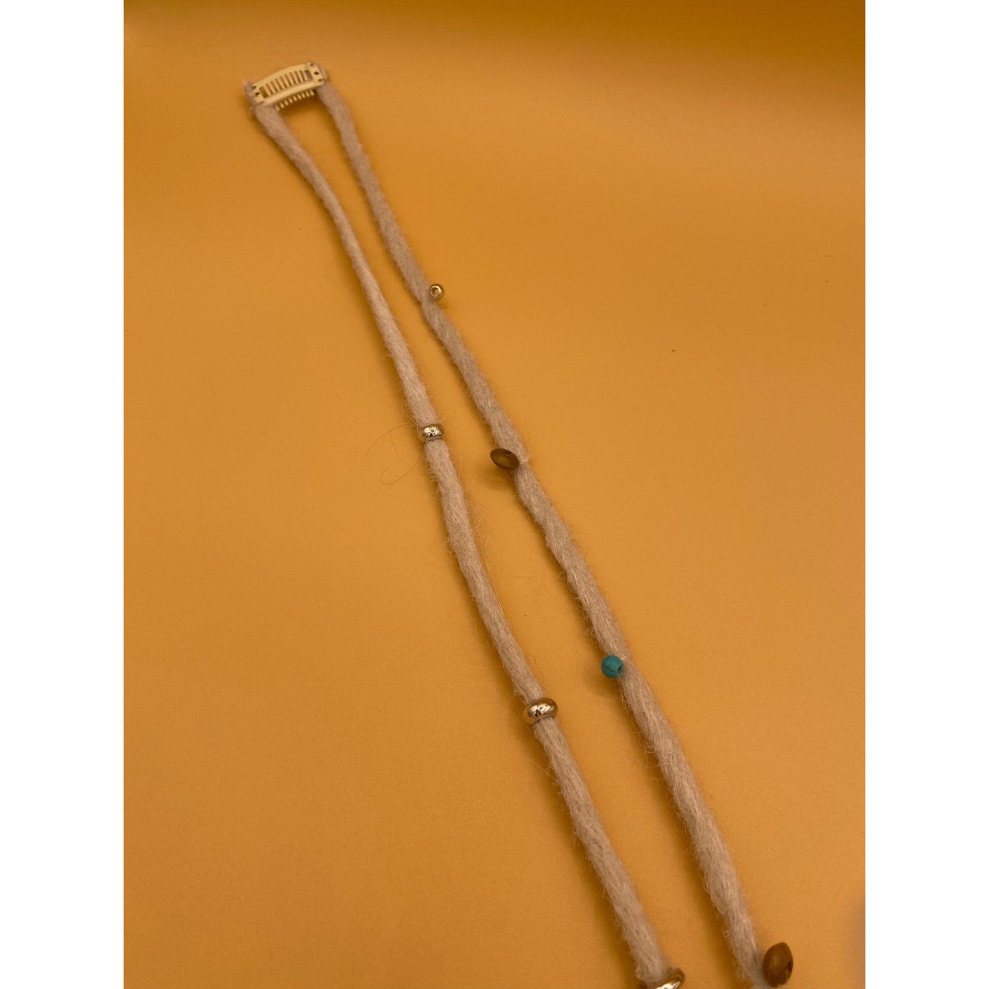 "K-Clip-in" Hair Extension - Double Platinum Dreads