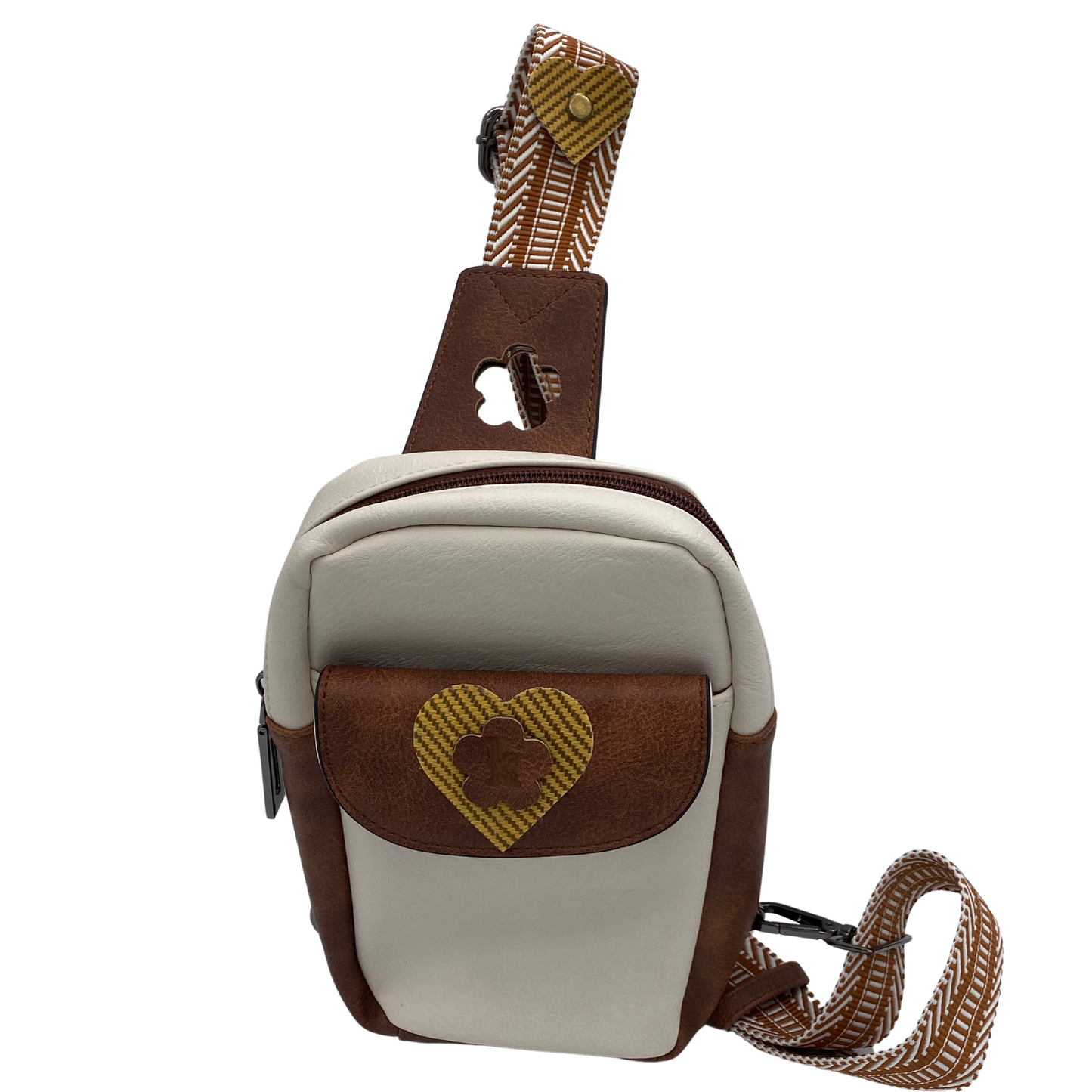K-Girl Crossbody Bag - Tan & Brown