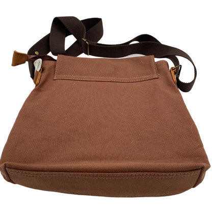K-Girl Canvas Shoulder Crossbody Bag -  Burned Flowers